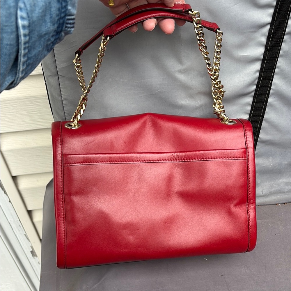 Coach Ladies Red Leather Shoulder Ranger Bag-Wow! - Picture 4 of 9